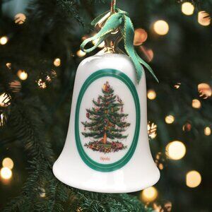 Spode Porcelain Bell Christmas Tree Ornament